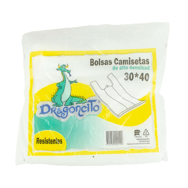 BOLSA CAMISETA 30 X 40 DRAGONCITO