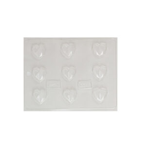 PLACA PARA CHOCOLATE CORAZON DIAMANTE X9 (114)