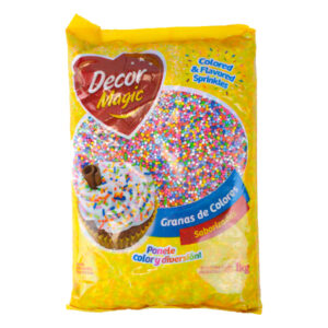 GRANA BOLITAS VARIOS COLORES DECOR MAGIC 1KG